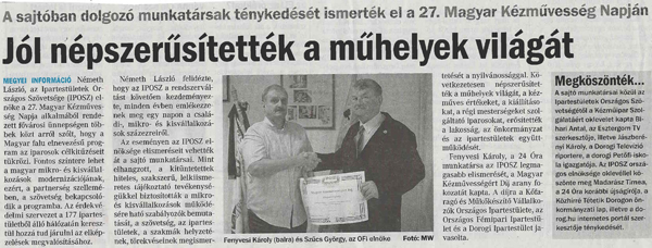 Sajto napi kituntetesek