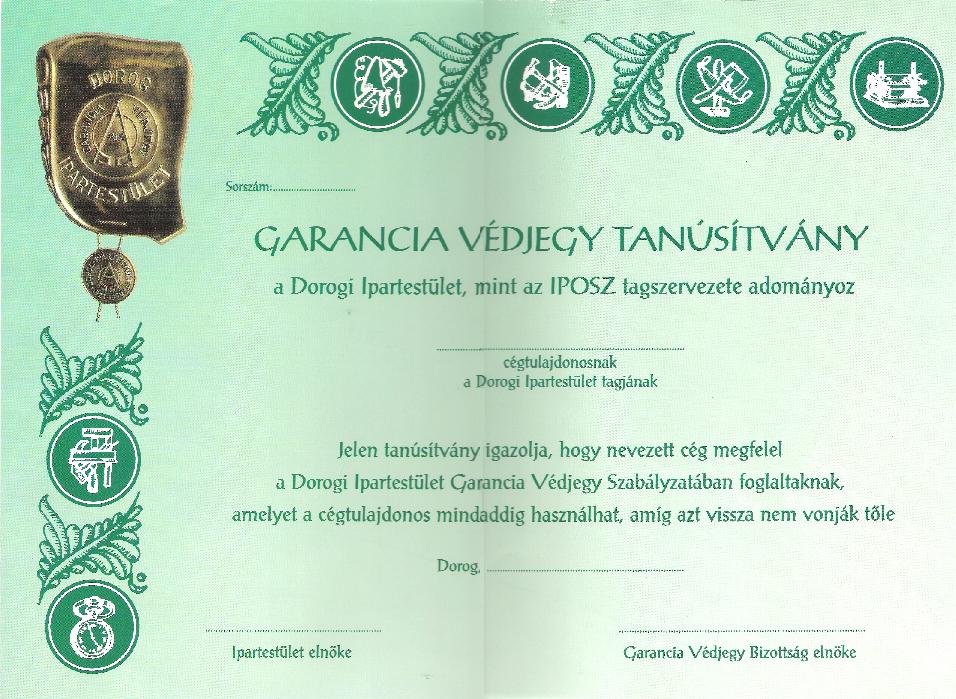 garancia vedjegy